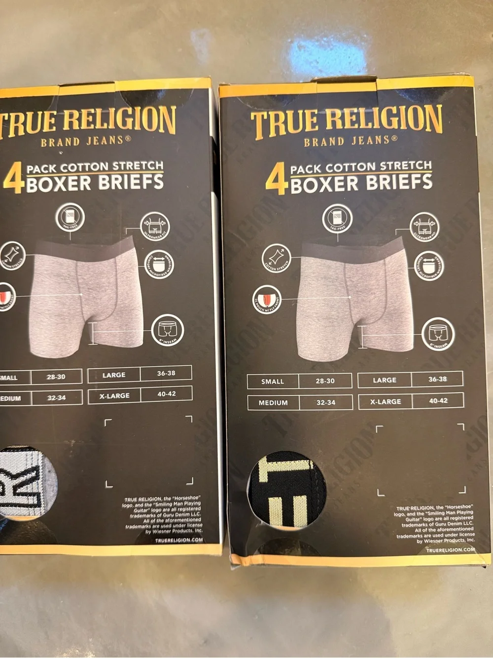 True Religion boxes true